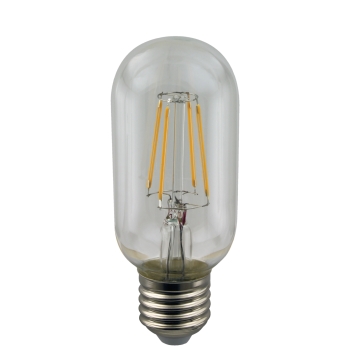 LED-Fadenlampe Tubular T45 klar E27 