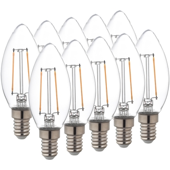 Sparpakete LED-Fadenlampe Candle C35 klar E14 