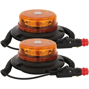 2x LED Rundumleuchte micro mit Magnetfuß 2x LED Micro-Rundumleuchte mit Magnetfuß
