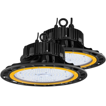 2x LED Hallenstrahler dimmbar 150W 24.300 Lumen 2x LED Hallenstrahler 150W 24.300 Lumen UFO dimmbar