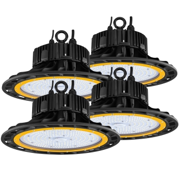 4x LED Hallenstrahler dimmbar 150W 24.300 Lumen 4x LED Hallenstrahler 150W 24.300 Lumen UFO dimmbar