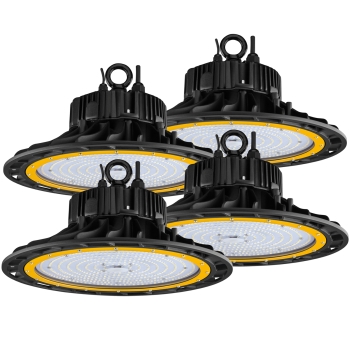4x LED Hallenstrahler dimmbar 200W 34.100 Lumen 4x LED Hallenstrahler 200W 34.100 Lumen UFO dimmbar