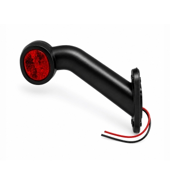 LED Begrenzungsleuchte links mit Gummiarm LED Begrenzungsleuchte Umrissleuchte links LKW Trailer Anhänger mit Gummiarm
