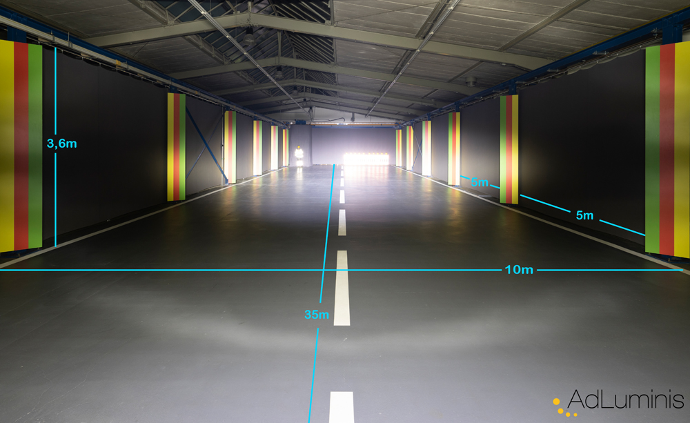 Lichtverteilung Seitenansicht